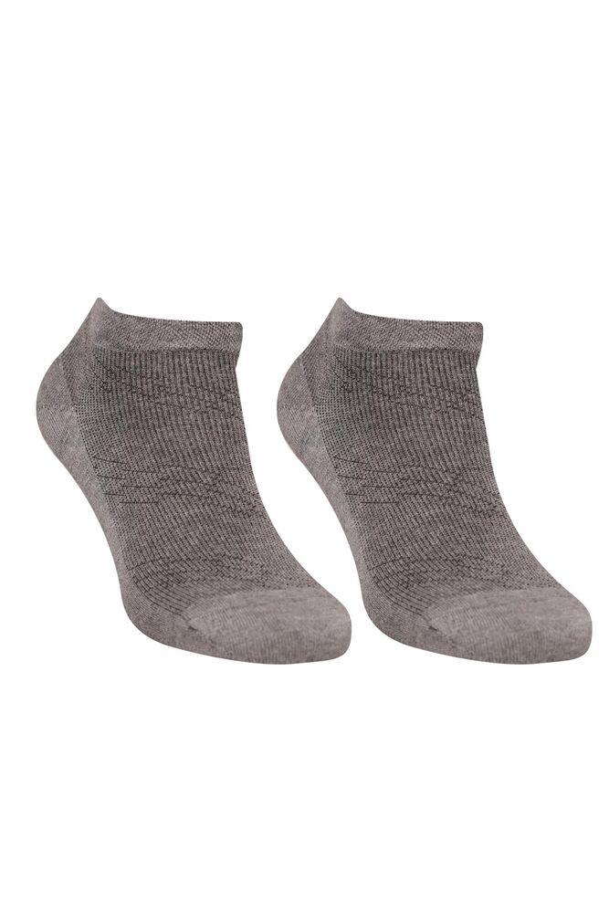 Erkek Bambu Patik Çorap 4180-1 | Gri