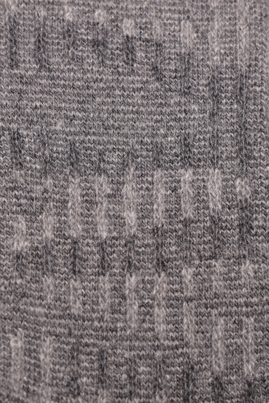 Erkek Desenli Lambswool Çorap 13906 | Füme - Thumbnail