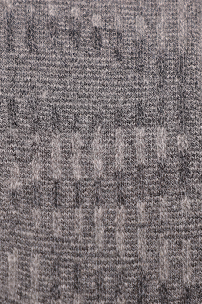 Erkek Desenli Lambswool Çorap 13906 | Füme