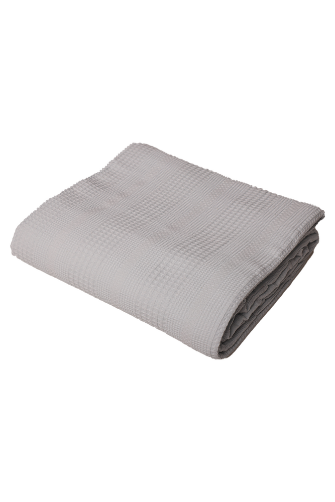 Çift Kişilik Pike 200x230 cm | Açık Gri