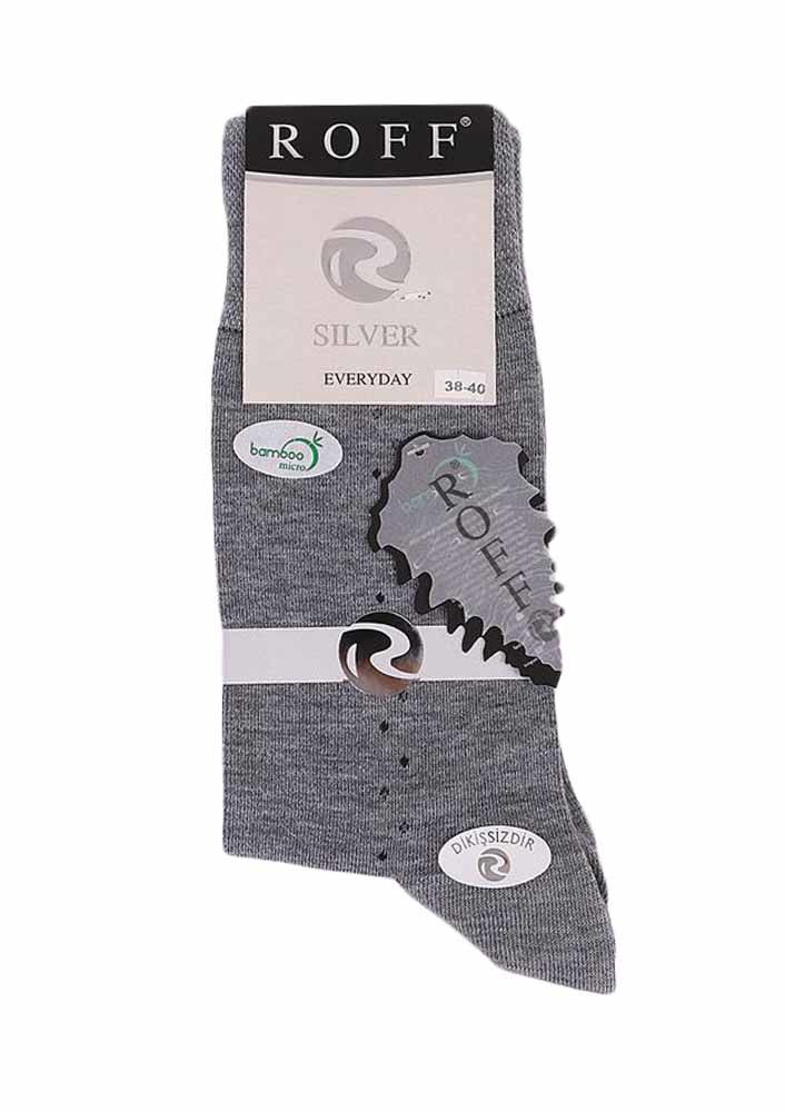 Бамбуковые носки Roff 14115/серый 