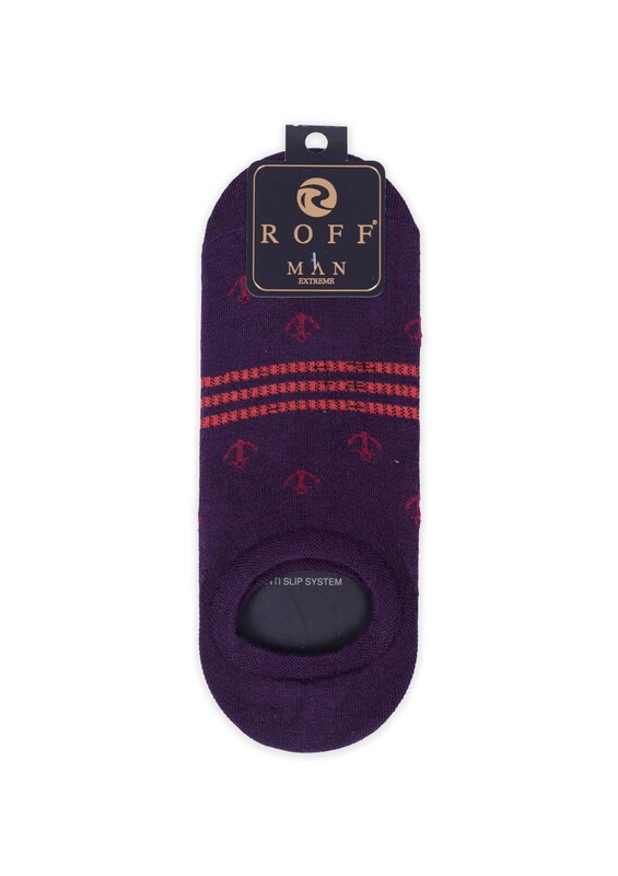 Носки-следки с принтом Roff |фиолетовый - Thumbnail