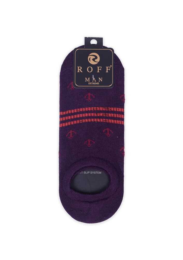 Носки-следки с принтом Roff |фиолетовый