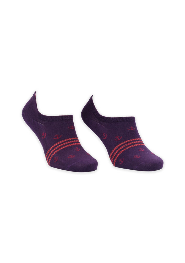 Носки-следки с принтом Roff |фиолетовый