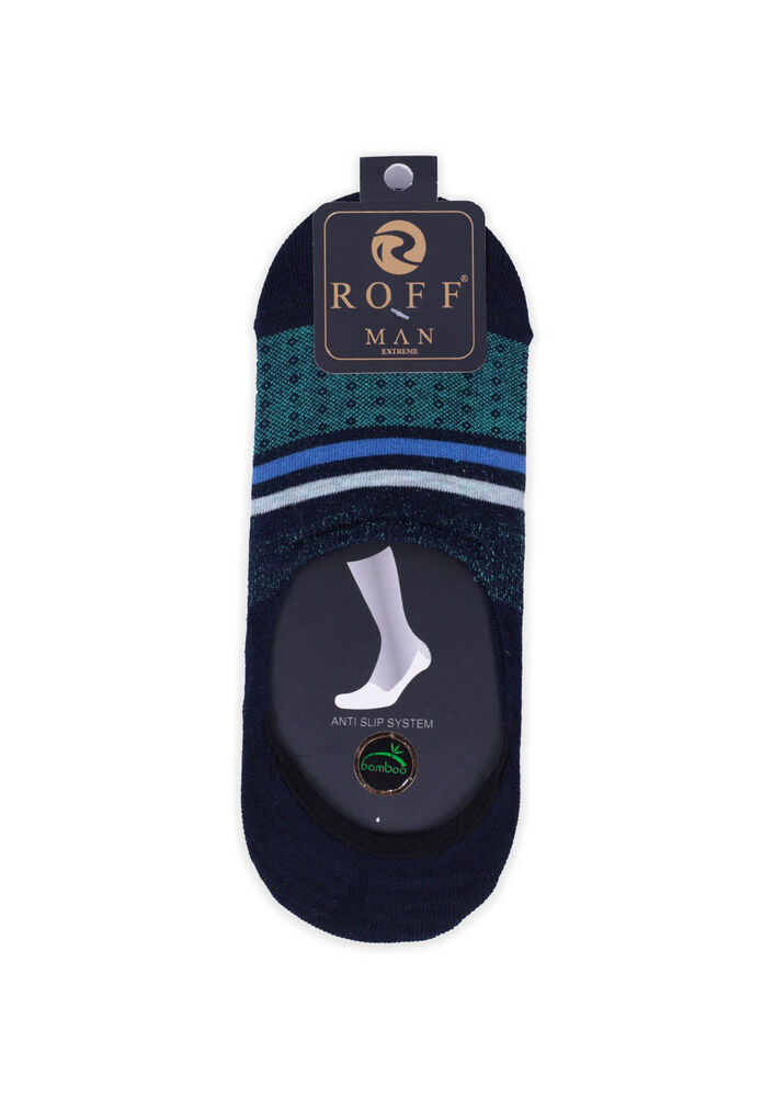 Носки-следки Roff |сине-зелёный 