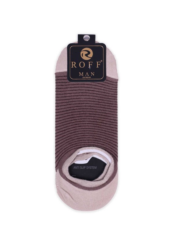 Носки-следки Roff 002|коричневый - Thumbnail