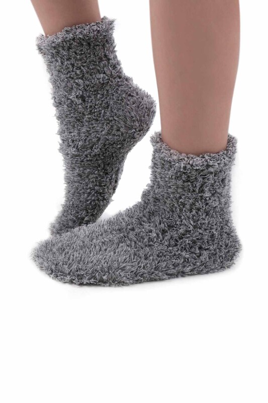 Махровые носки Sahab 30800/серый - Thumbnail