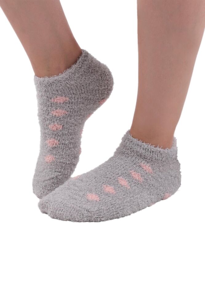 Махровые носки Sahab в горошек 48800/серый 