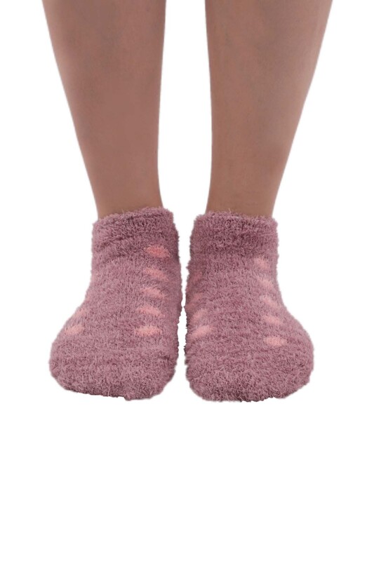 Махровые носки Sahab в горошек 48800/светло-розовый - Thumbnail