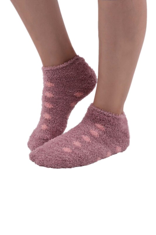 Махровые носки Sahab в горошек 48800/светло-розовый - Thumbnail