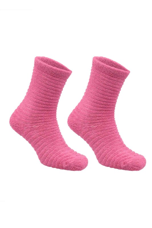 SARA DONNA - Kadın Termal Havlu Soket Çorap | Pembe