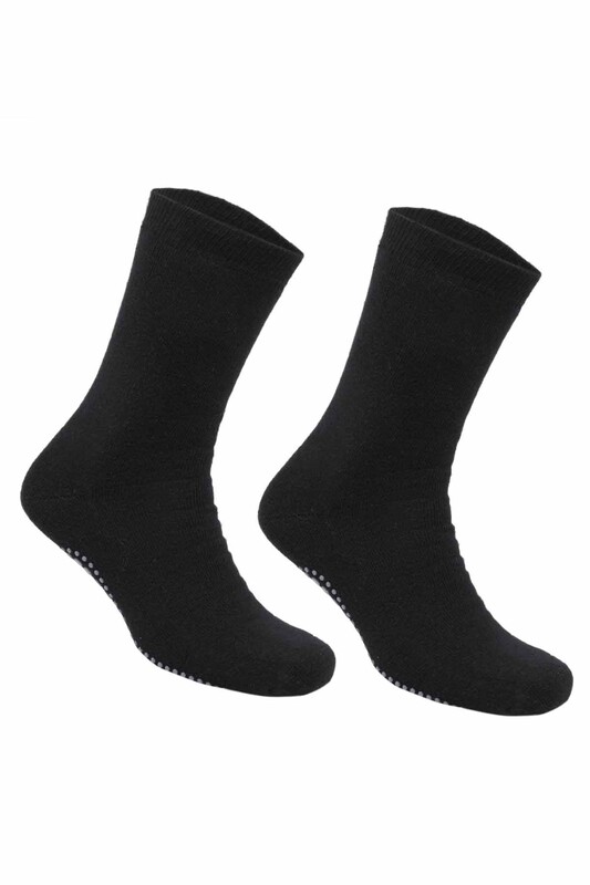 SARA DONNA - Kadın Kaydırmaz Taban Havlu Soket Çorap | Siyah