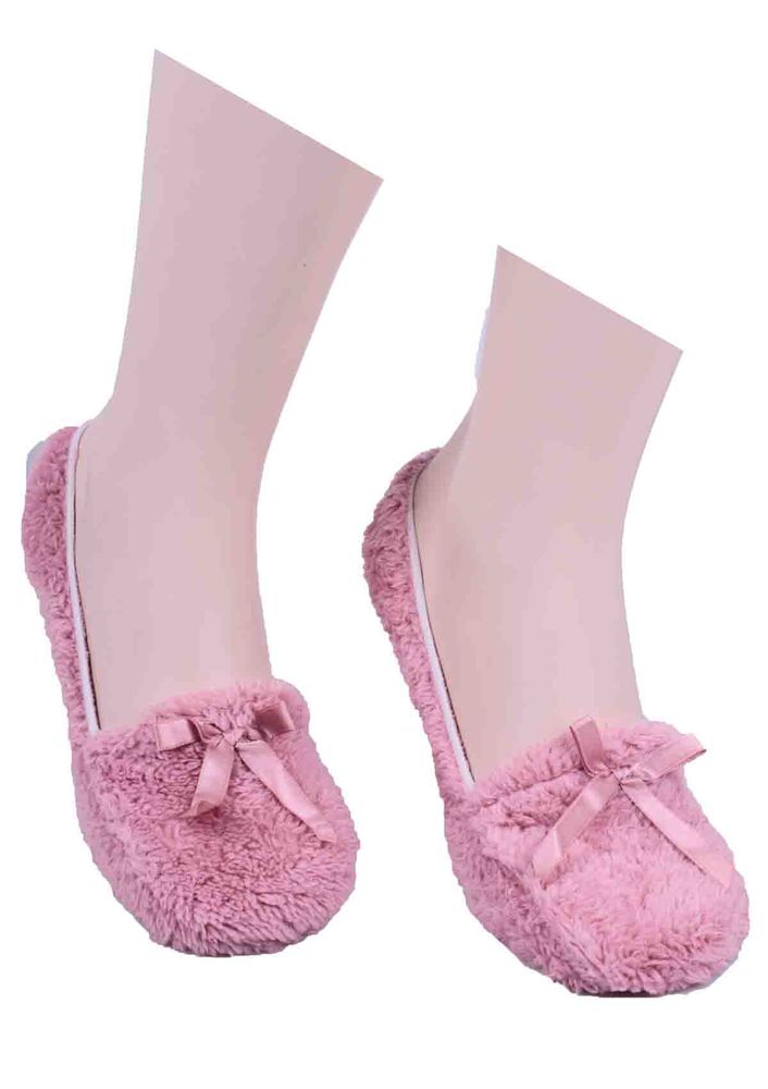 Махровые носки SIMISSO с бантиком 041/пудровый 