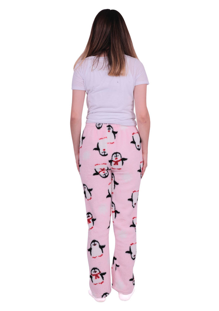 Низ пижамы SIMISSO Welsoft с рисунком пингвина 879 |розовый