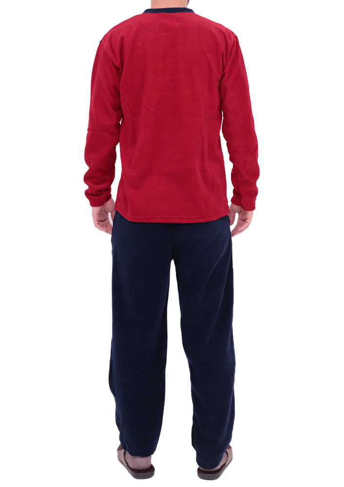 Пижамный комплект SIMISSO из флиса 03/бордовый 