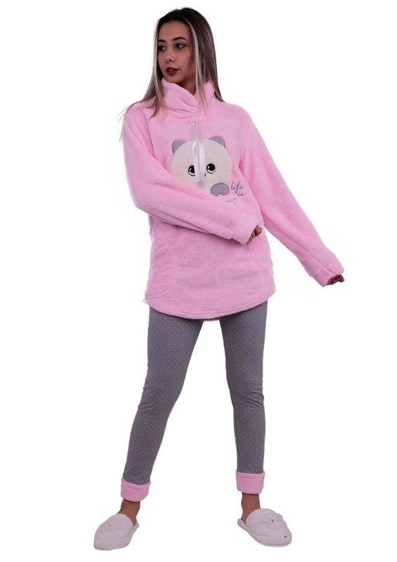 Комплект пижамы SIMISSO из флиса 2601/ розовый - Thumbnail