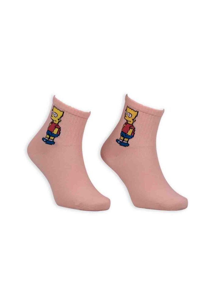 Женские носки с персонажем из мультфильма 00032 /светло-розовый