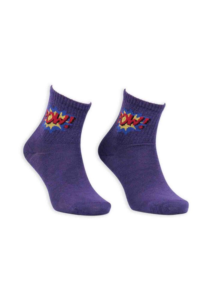 Женские носки с персонажем из мультфильма 00023|фиолетовый