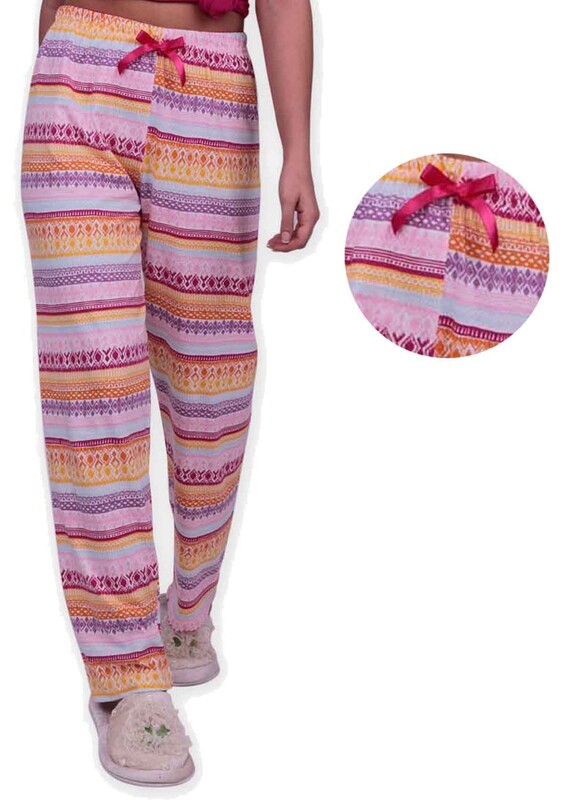 SİMİSSO - Женский низ пижамы с этническим принтом | розовый