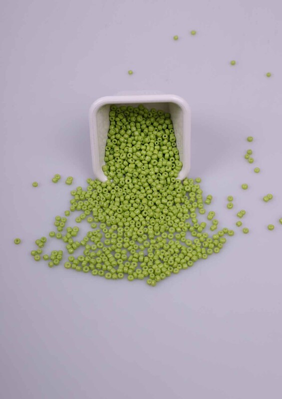 SİMİSSO - Küçük Cam Boncuk 50 Gram 3 mm | Yeşil
