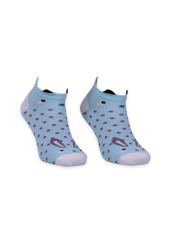 SİMİSSO - Женские носки с логотипом животных |голубой