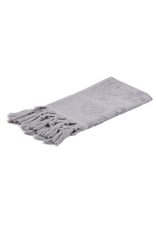 Полотенце Rüya для вышивки 30*50см./серый - Thumbnail