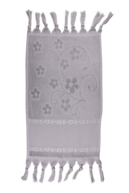 Полотенце Rüya для вышивки 30*50см./серый - Thumbnail