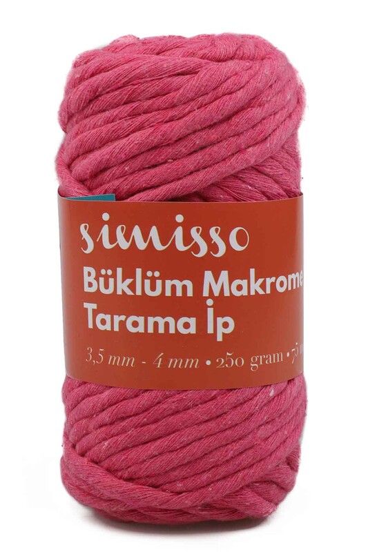 SİMİSSO - Пряжа для макраме Simisso /розовый