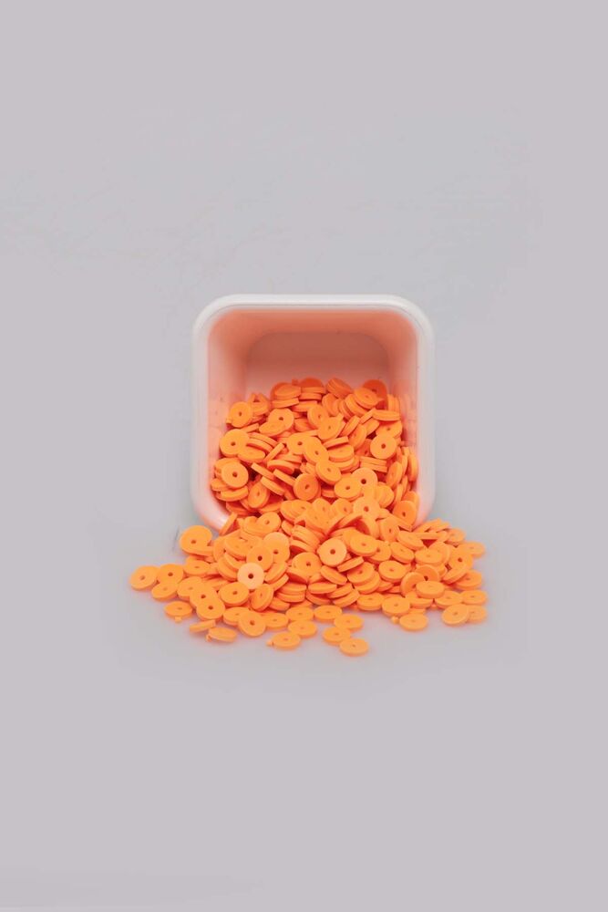 Плоские бусины SIMISSO 6 мм/светло-оранжевый