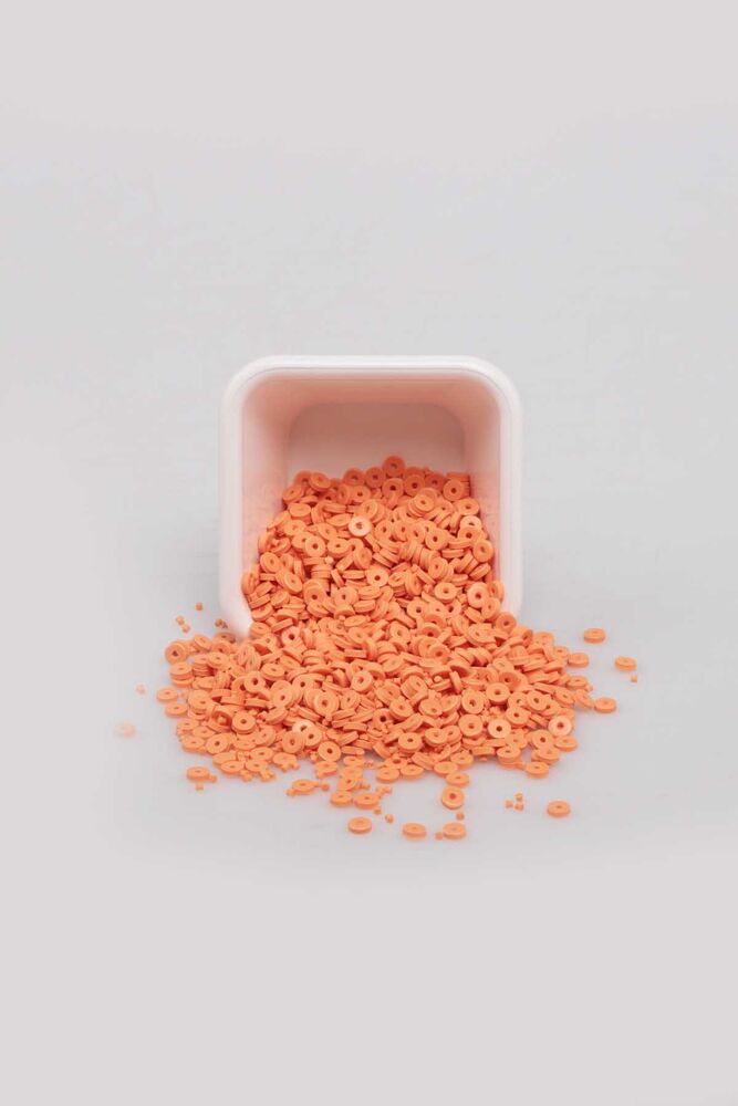 Плоские бусины SIMISSO 4 мм/светло-оранжевый 