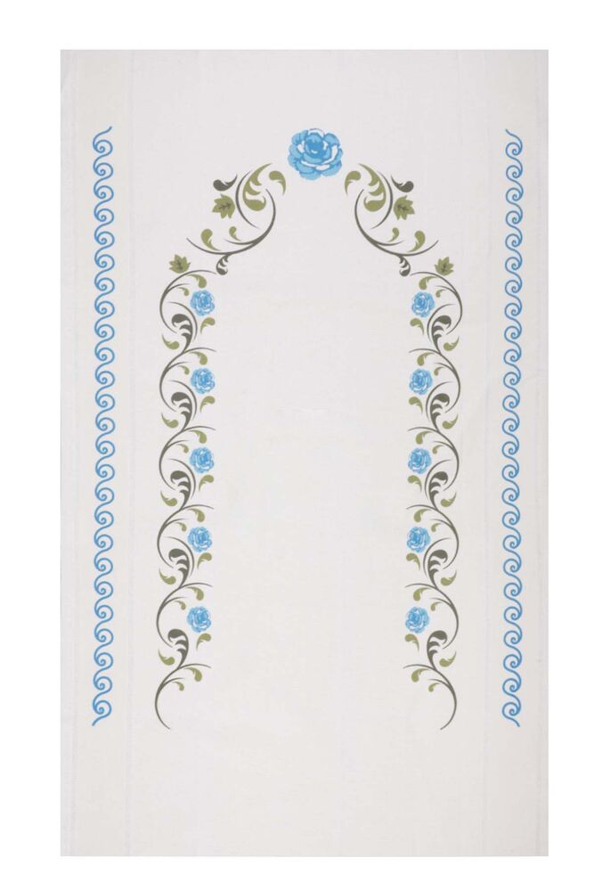 Льняной ажурный молитвенный коврик для вышивания 501|голубой 