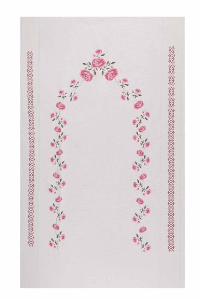 Льняной ажурный молитвенный коврик для вышивания 502|розовый