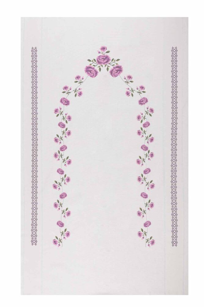 Льняной ажурный молитвенный коврик для вышивания 502|фиолетовый