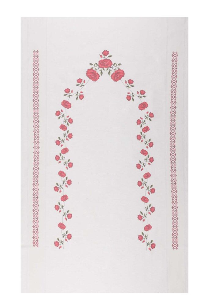 Льняной ажурный молитвенный коврик для вышивания 502|красный