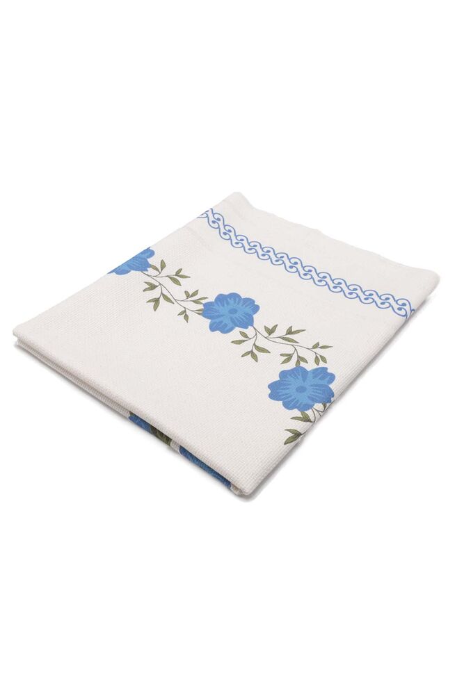 Льняной ажурный молитвенный коврик для вышивания 505|голубой