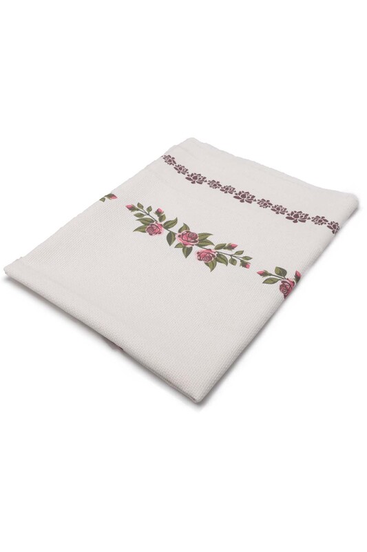 Льняной ажурный молитвенный коврик для вышивания 507|фуксия - Thumbnail