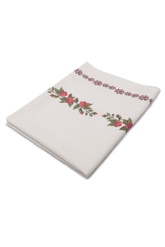 Льняной ажурный молитвенный коврик для вышивания 507|красный - Thumbnail