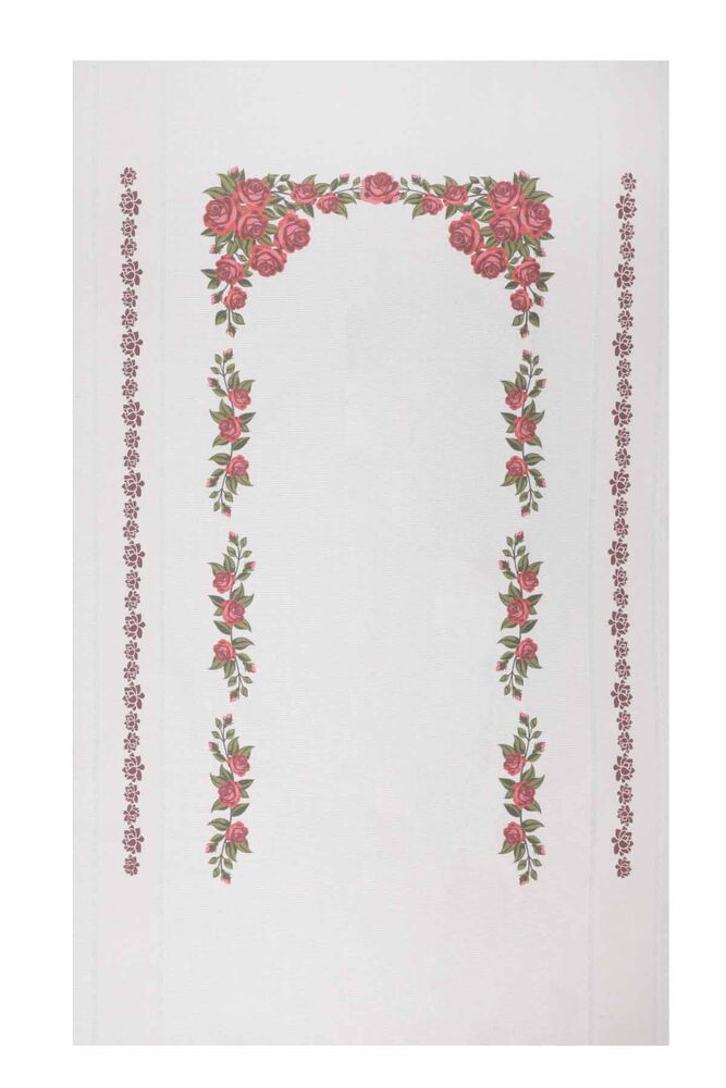 Льняной ажурный молитвенный коврик для вышивания 507|красный