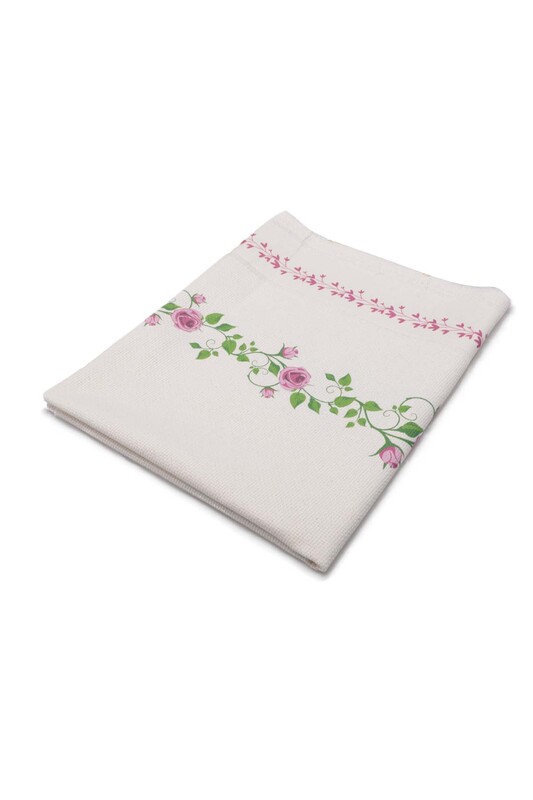 Льняной ажурный молитвенный коврик для вышивания 508|фиолетовый - Thumbnail