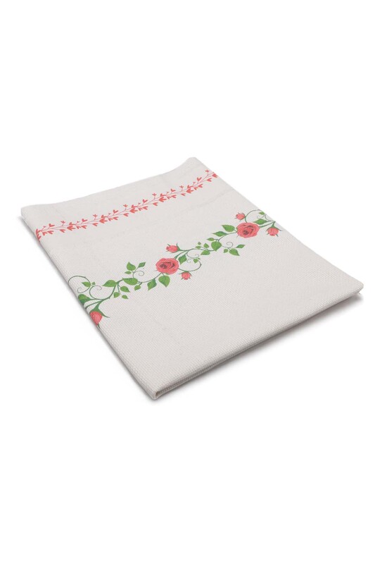 Льняной ажурный молитвенный коврик для вышивания 508|красный - Thumbnail