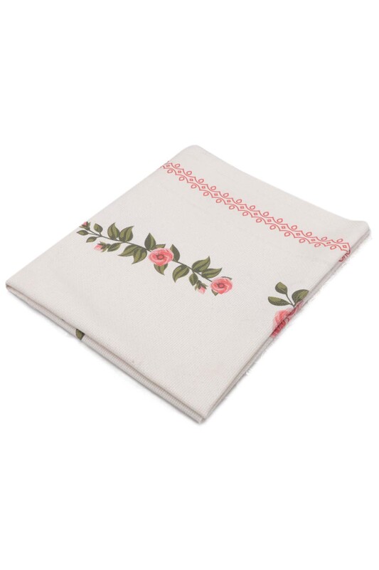 Льняной ажурный молитвенный коврик для вышивания 509| красный - Thumbnail