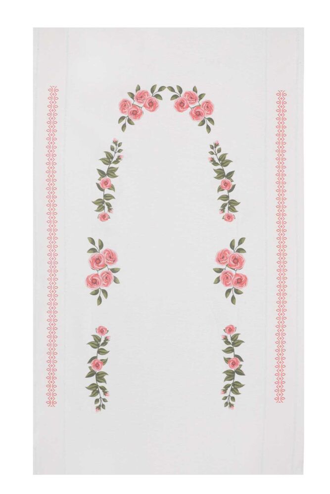 Льняной ажурный молитвенный коврик для вышивания 509| красный