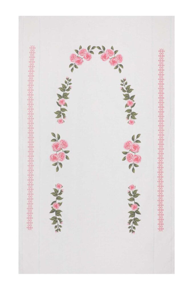 Льняной ажурный молитвенный коврик для вышивания 509|розовый