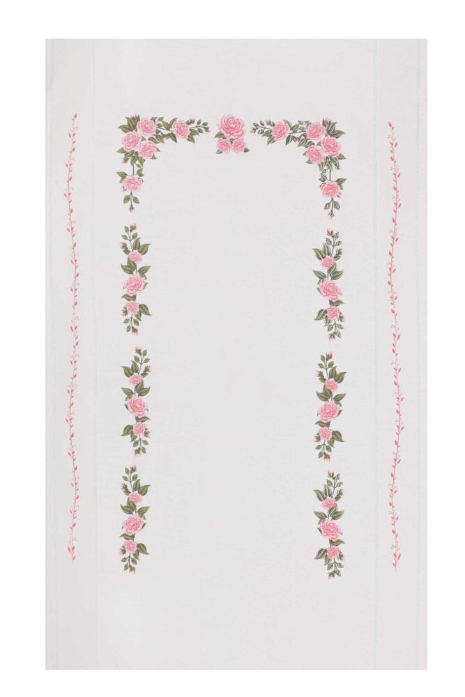 Льняной ажурный молитвенный коврик для вышивания 510|розовый