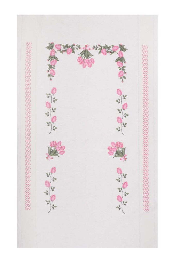 Льняной ажурный молитвенный коврик для вышивания 511|розовый