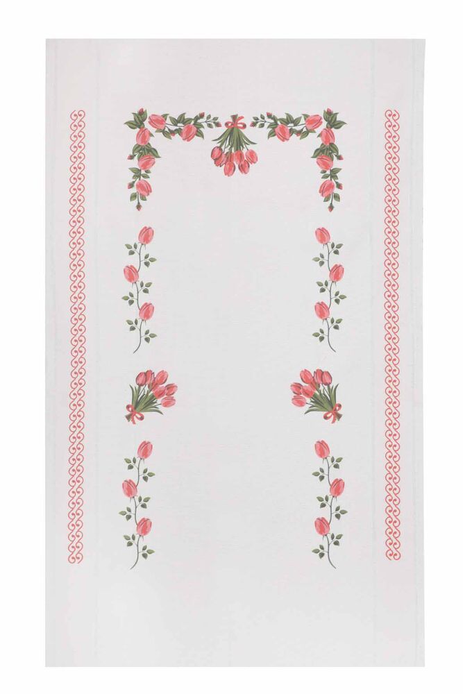 Льняной ажурный молитвенный коврик для вышивания 511| красный