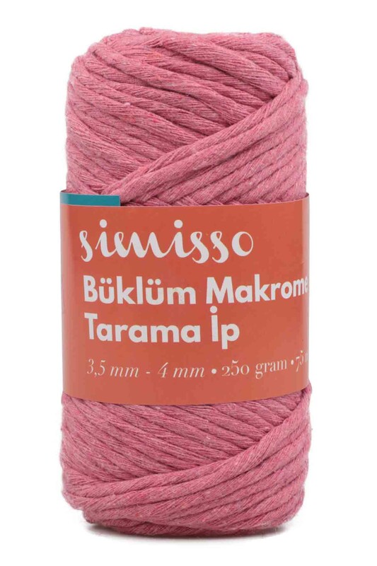 SİMİSSO - Пряжа для макраме /тёмно-розовый 