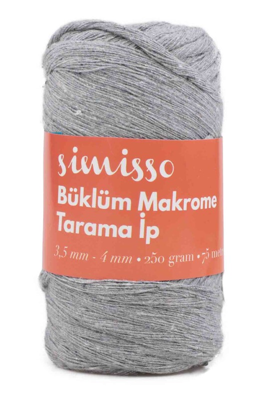 SİMİSSO - Пряжа для макраме /тёмно-серый 