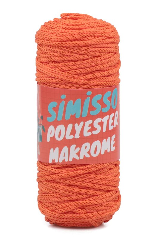 SİMİSSO - Пряжа для макраме из полиэстера 100гр./оранжевый 