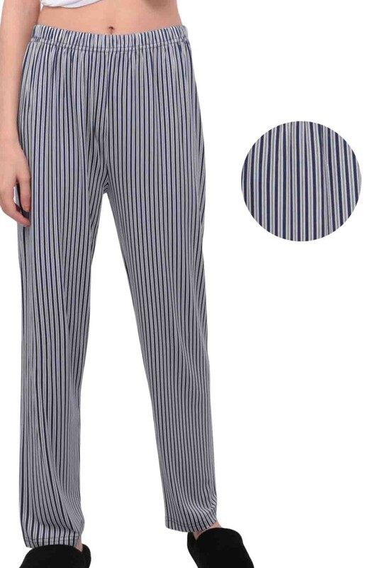 Пижамные штаны в полоску/синий - Thumbnail